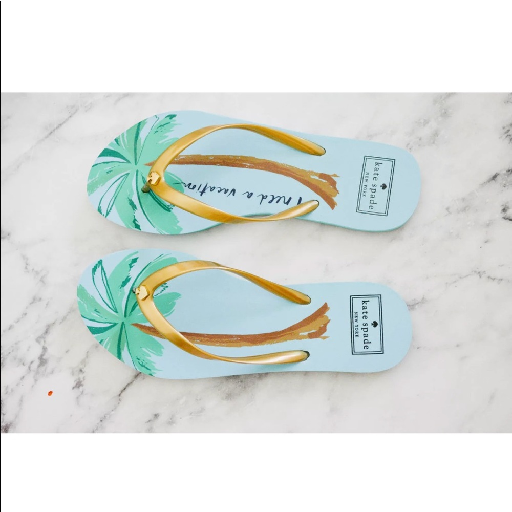 ❗️SOLD❗️Kate Spade NY Nassau Flip Flops Sandals - Picture 4 of 8